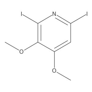 2,6-Diiodo-3,4-dimethoxypyridine Structure
