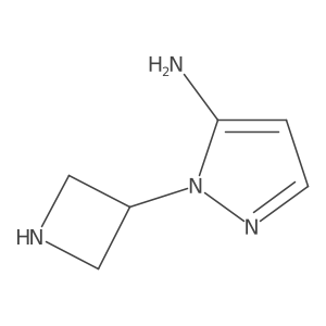 1-(azetidin-3-yl)-1H-pyrazol-5-amine结构式