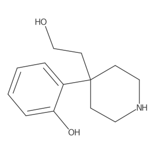 2-(4-(2-Hydroxyethyl)piperidin-4-yl)phenol Structure
