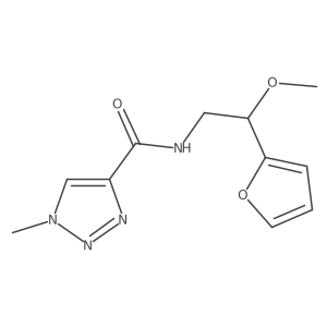 N-(2-(furan-2-yl)-2-methoxyethyl)-1-methyl-1H-1,2,3-triazole-4-carboxamide结构式