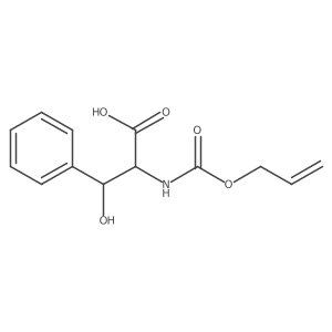 3-Hydroxy-3-phenyl-2-{[(prop-2-en-1-yloxy)carbonyl]amino}propanoic acid Structure