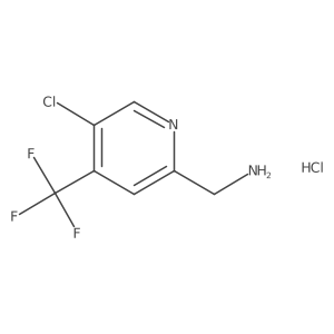 (5-Chloro-4-(trifluoromethyl)pyridin-2-yl)methanamine hydrochloride Structure
