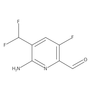 6-Amino-5-(difluoromethyl)-3-fluoropicolinaldehyde Structure