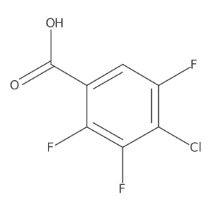4-Chloro-2,3,5-trifluorobenzoic acid结构式