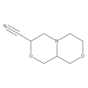 (3R,9As)-3,4,6,7,9,9a-hexahydro-1H-[1,4]oxazino[3,4-c][1,4]oxazine-3-carbonitrile Structure