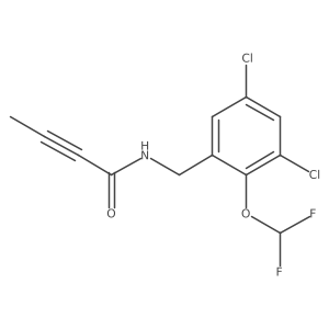 N-{[3,5-dichloro-2-(difluoromethoxy)phenyl]methyl}but-2-ynamide Structure