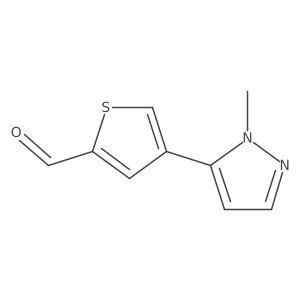 4-(1-methyl-1H-pyrazol-5-yl)thiophene-2-carbaldehyde Structure