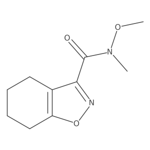 N-methoxy-N-methyl-4,5,6,7-tetrahydrobenzo[d]isoxazole-3-carboxamide Structure