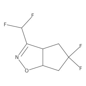 3-(Difluoromethyl)-5,5-difluoro-4,5,6,6A-tetrahydro-3AH-cyclopenta[D]isoxazole结构式
