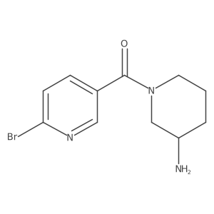 1-(6-Bromopyridine-3-carbonyl)piperidin-3-amine结构式