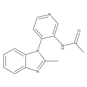 N-(4-(2-Methyl-1H-benzo[d]imidazol-1-yl)pyridin-3-yl)acetamide Structure