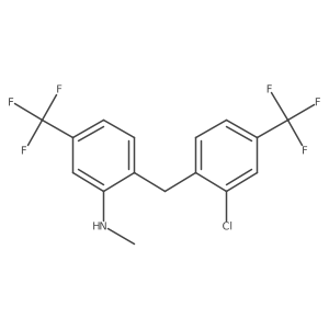 2-Chloro-2'-methylamino-5,5'-bis(trifluoromethyl)-1,1-diphenylmethane结构式