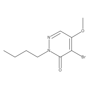 4-Bromo-2-butyl-5-methoxy-3(2H)-pyridazinone结构式