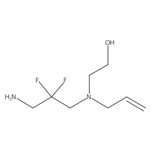 2-[(3-Amino-2,2-difluoropropyl)(prop-2-en-1-yl)amino]ethan-1-ol结构式