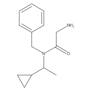 (R)-2-amino-N-benzyl-N-(1-cyclopropylethyl)acetamide结构式