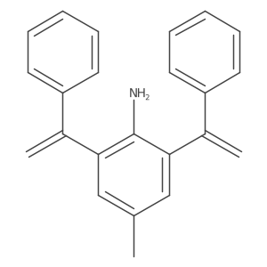 4-Methyl-2,6-bis(1-phenylvinyl)aniline结构式