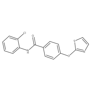 N-(2-chlorophenyl)-4-(1,3-thiazol-2-yloxy)benzamide Structure