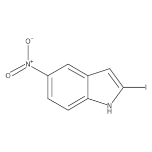 2-iodo-5-nitro-1H-indole结构式