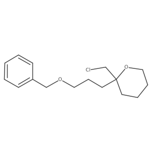 2-[3-(Benzyloxy)propyl]-2-(chloromethyl)oxane Structure