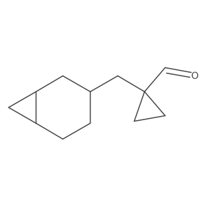 1-({Bicyclo[4.1.0]heptan-3-yl}methyl)cyclopropane-1-carbaldehyde结构式
