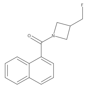(3-(Fluoromethyl)azetidin-1-yl)(naphthalen-1-yl)methanone Structure