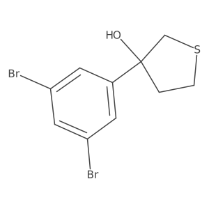 3-(3,5-Dibromophenyl)thiolan-3-ol结构式
