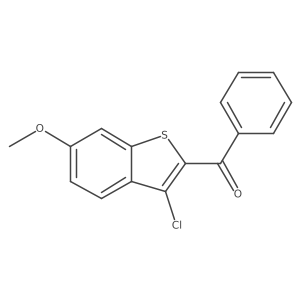 (3-Chloro-6-methoxy-1-benzothiophen-2-yl)-phenylmethanone Structure