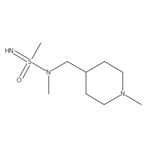 N,N-Dimethyl-N-[(piperidin-4-yl)methyl]methanesulfonoimidamide结构式