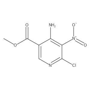 Methyl 4-amino-6-chloro-5-nitronicotinate结构式