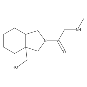 1-(3a-(hydroxymethyl)octahydro-2H-isoindol-2-yl)-2-(methylamino)ethan-1-one Structure