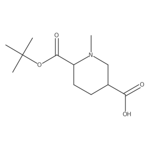 6-[(Tert-butoxy)carbonyl]-1-methylpiperidine-3-carboxylic acid结构式