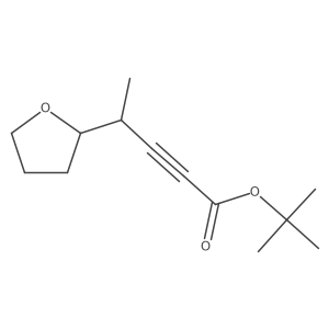Tert-butyl 4-(oxolan-2-yl)pent-2-ynoate结构式