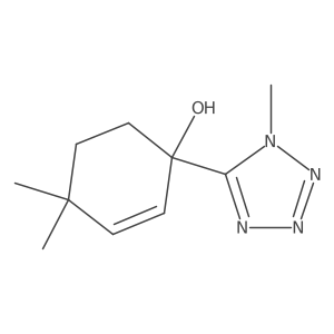 4,4-dimethyl-1-(1-methyl-1H-1,2,3,4-tetrazol-5-yl)cyclohex-2-en-1-ol Structure