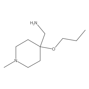 (1-Methyl-4-propoxypiperidin-4-yl)methanamine Structure