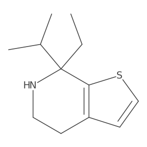 7-ethyl-7-(propan-2-yl)-4H,5H,6H,7H-thieno[2,3-c]pyridine结构式
