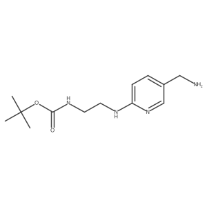 tert-butyl N-(2-{[5-(aminomethyl)pyridin-2-yl]amino}ethyl)carbamate Structure
