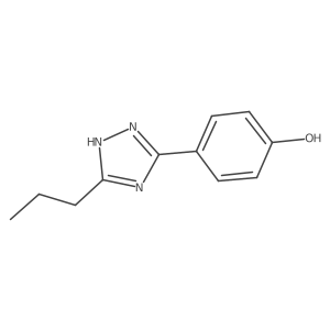 4-(5-propyl-1H-1,2,4-triazol-3-yl)phenol结构式
