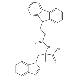 3-(1H-1,3-benzodiazol-1-yl)-2-({[(9H-fluoren-9-yl)methoxy]carbonyl}amino)-2-methylpropanoic acid Structure