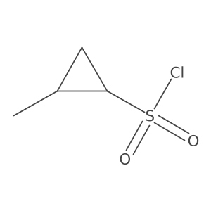 (1R,2R)-2-Methylcyclopropane-1-sulfonyl chloride结构式