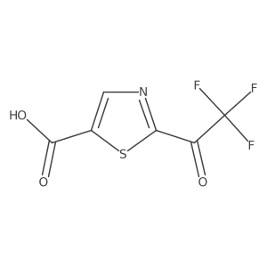 2-(Trifluoroacetyl)-1,3-thiazole-5-carboxylic acid结构式