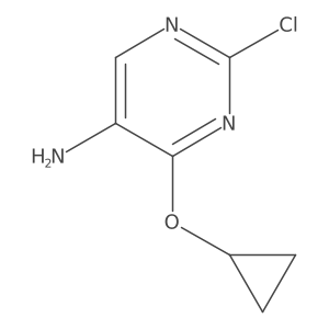 2-Chloro-4-cyclopropoxypyrimidin-5-amine结构式