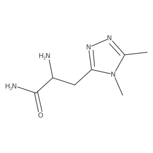 2-amino-3-(dimethyl-4H-1,2,4-triazol-3-yl)propanamide Structure