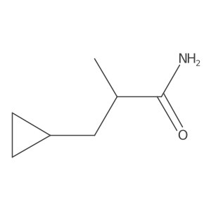 3-Cyclopropyl-2-methylpropanamide结构式