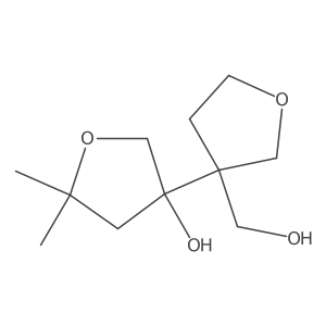 3-[3-(Hydroxymethyl)oxolan-3-yl]-5,5-dimethyloxolan-3-ol结构式