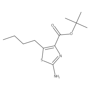 Tert-butyl 2-amino-5-butyl-1,3-thiazole-4-carboxylate Structure