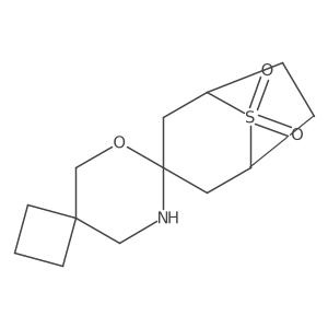 8lambda6-Dispiro[8lambda6-thiabicyclo[3.2.1]octane-3,2'-[1,3]oxazinane-5',1''-cyclobutane]-8,8-dione结构式