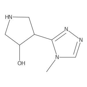 4-(4-methyl-4H-1,2,4-triazol-3-yl)pyrrolidin-3-ol Structure