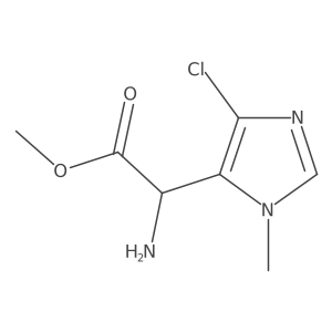 methyl 2-amino-2-(4-chloro-1-methyl-1H-imidazol-5-yl)acetate结构式