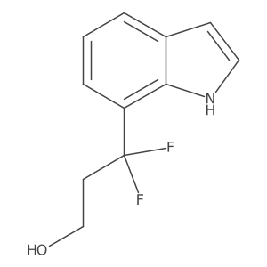 3,3-difluoro-3-(1H-indol-7-yl)propan-1-ol Structure