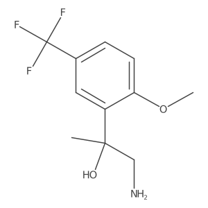 1-Amino-2-[2-methoxy-5-(trifluoromethyl)phenyl]propan-2-ol Structure
